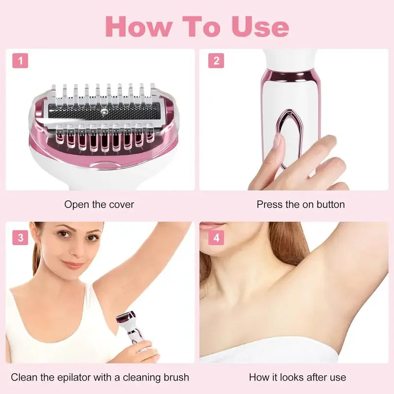 HOMEFISH 4 in 1 Electric Razor for Shaver Lady