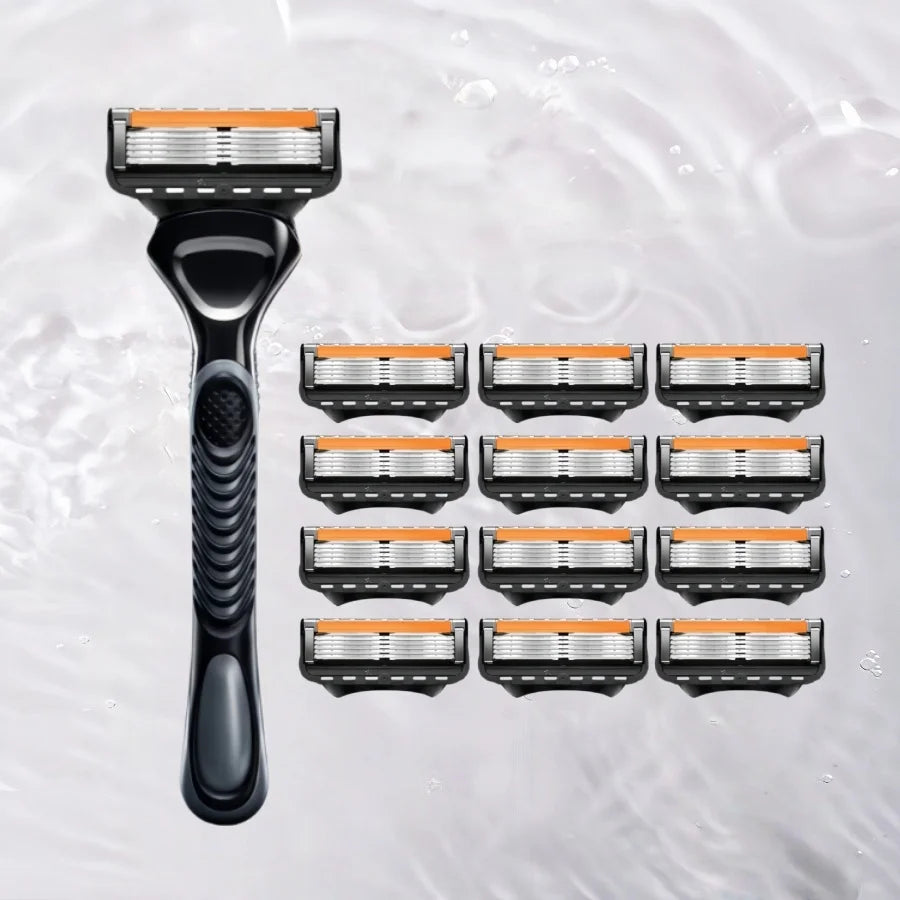 Razor, Fusion 5 Shaver, Men's Shaver,  Men's Razor, Razor Set, 5-Layer Shaver Blades, Stainless Steel Material