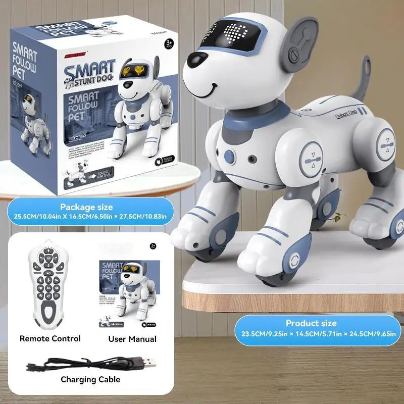 Interactive RC Robot Dog, Programmable Auto-Following Electronic Pet,