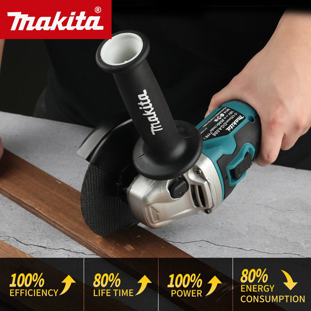 Makita DGA506 Brushless Electric Angle Grinder Rechargeable Cutting Machine 18V High Power Polishing Machine For Makita Battery