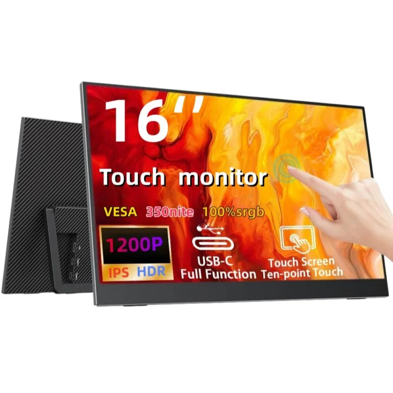 XAITH  UCKY 14/16-Inch Portable Touch Monitor 1200P HDR 16:10