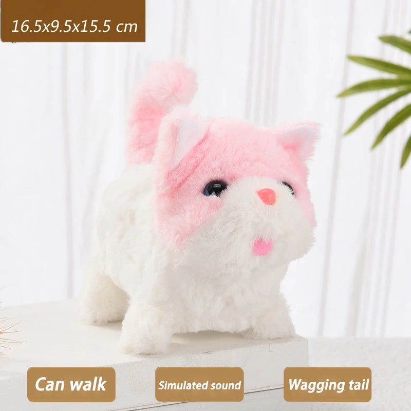 New Walking Kitty Plush Toy Electric Interactive