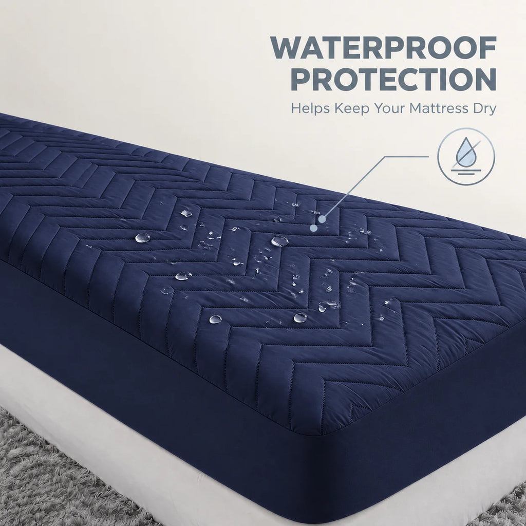 Waterproof Fitted Mattress Protector - Quilted Mattress Cover