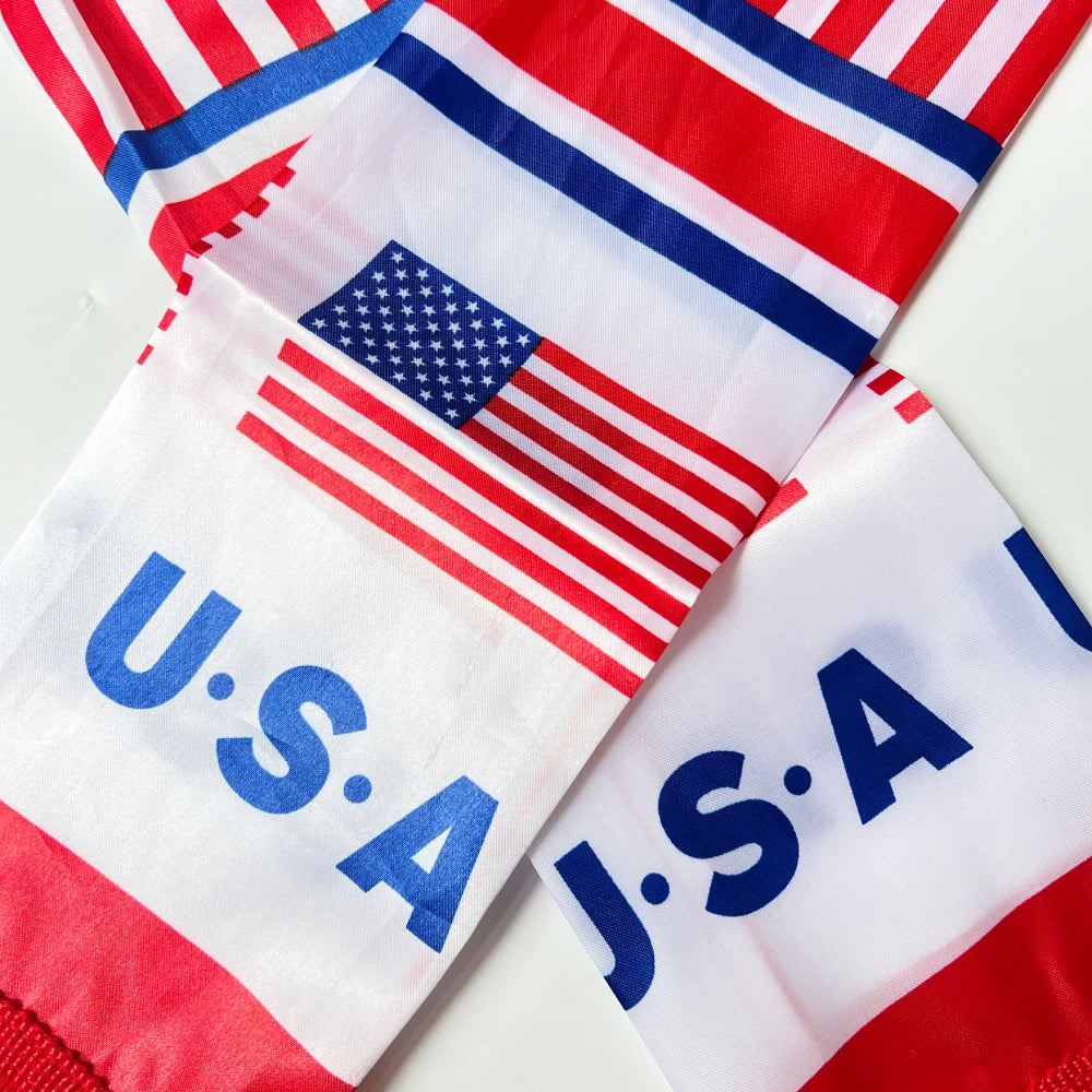 2026 USA MexicoNetherlands scarf flag  14x135cmDouble-sided Printed Satin Iraq  Haiti France scarf flag