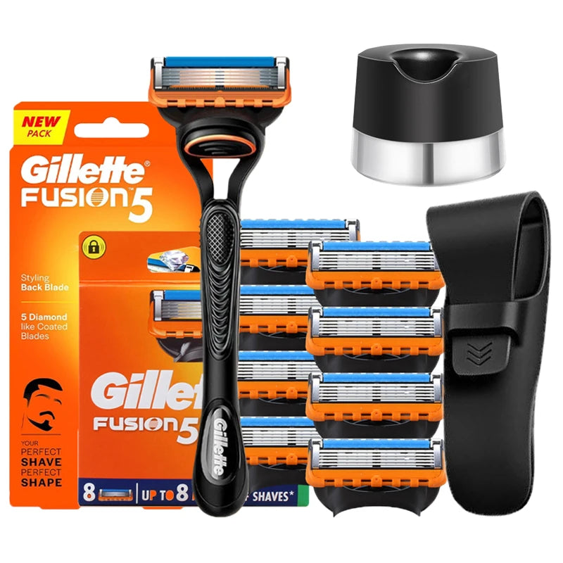 Gillette Fusion 5 Razor Men's Shaving Set 5 Layers Safety Manual Shaving