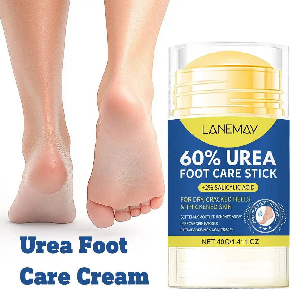 60% Urea Foot Cream Care Deep Moisturizing Foot Callus Remover Soften Cracked Heel Repair Cream Nourishes for Feet, Knees