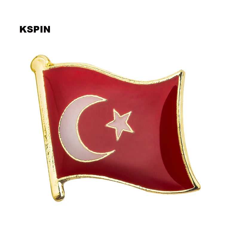 Turkey Flag Badge Pin Lapel Pin Badge for Backpack