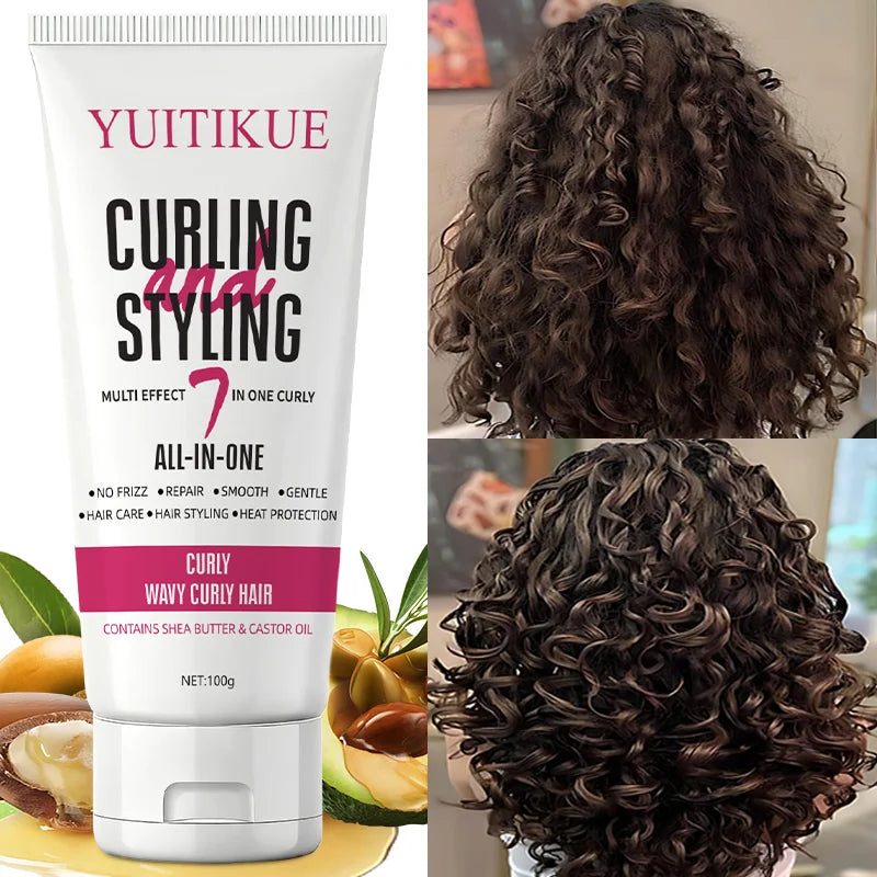 YUITIKUE 7-in-1 Curling Cream 100g - Defines Curls