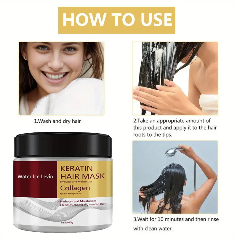 Collagen Keratin Hair Mask Dual Oil Control Moisturizer Conditioner