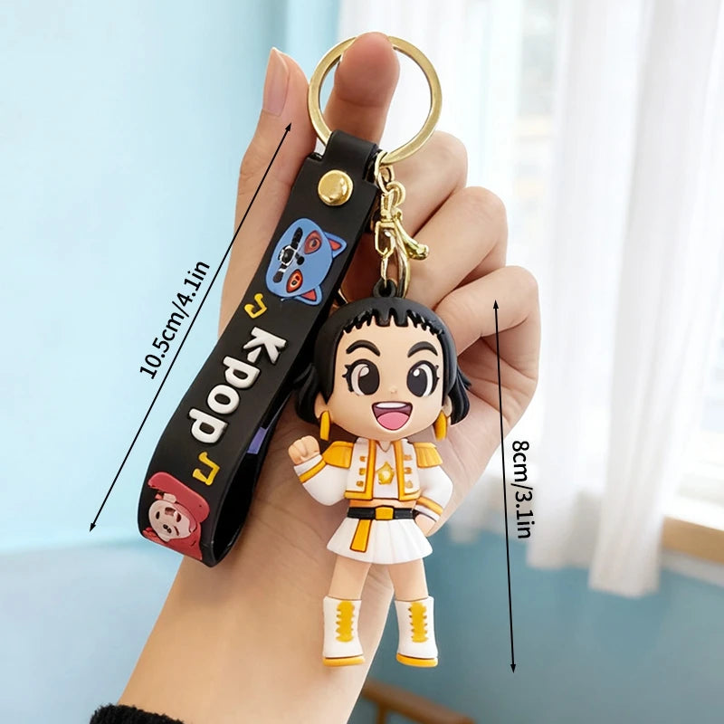 Anime Girl Group Idol Keychain Group Rumi Mira Zoey Anime Character