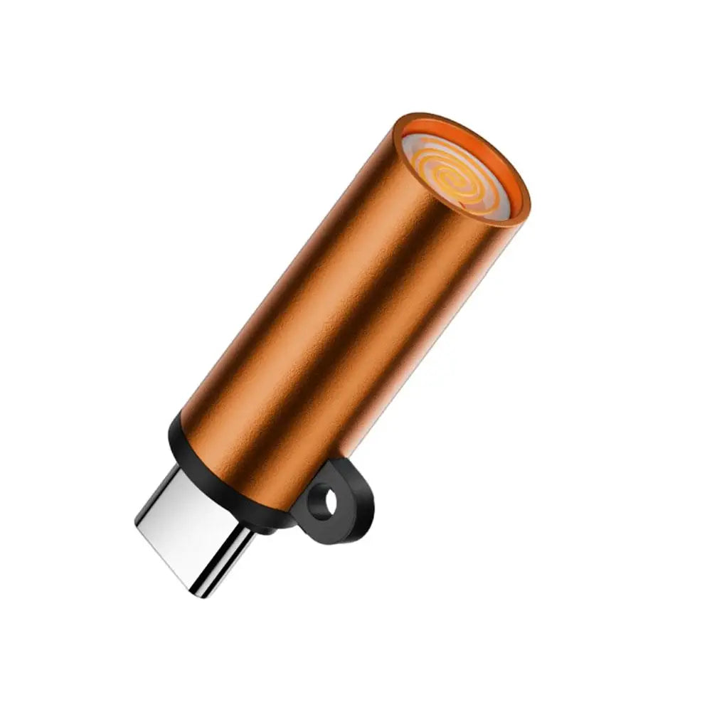 Flameless Type-C Cigarette Lighter Windproof No Need Charging Portable USB-C Lighter Fast Ignition Safe Blowing Air Lighter