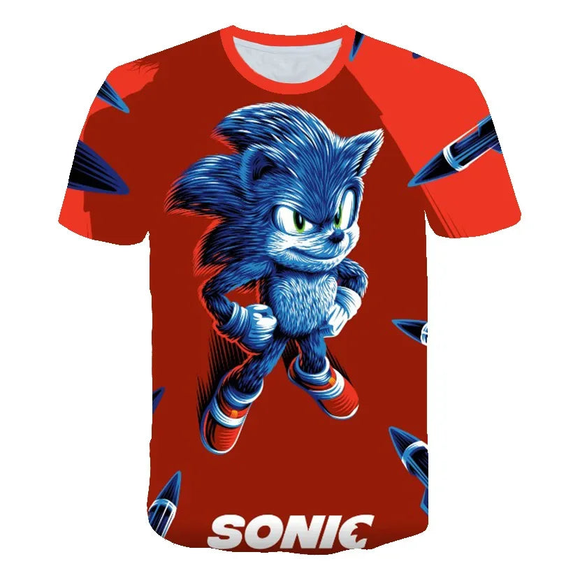 Boys 3D Printing Clothes New Cartoon T shirt Kids Clothing Boys Girls Cartoon Game Boy Summer Children T-shirt Tops