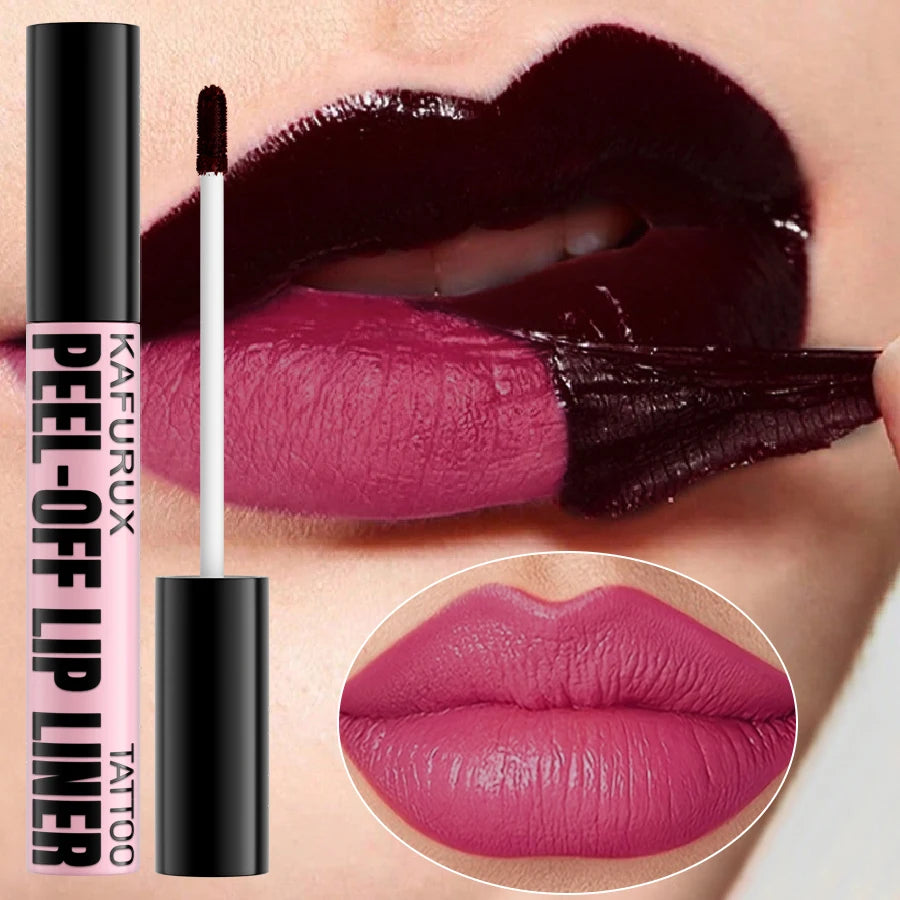 1PC Waterproof Lip Liner Peel Off Lipgloss Long Lasting