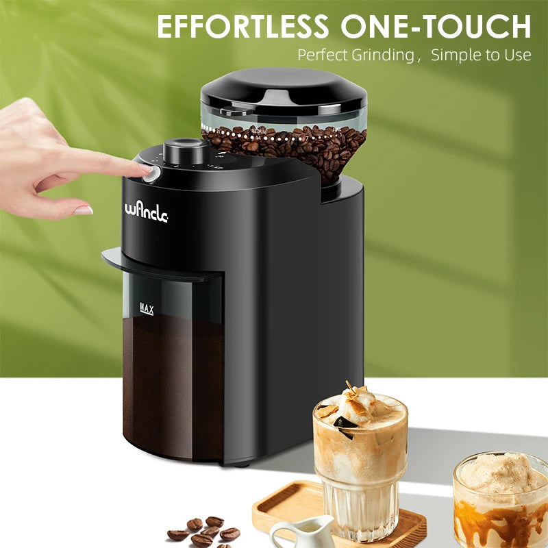 Wancle Electric Burr Coffee Grinder Adjustable 220V/120V