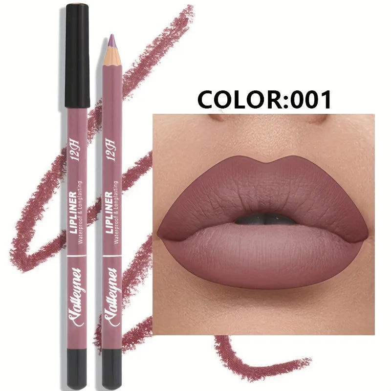 6 Color Velvet Matte Lip Liner Set - Long-Lasting Versatile Shades