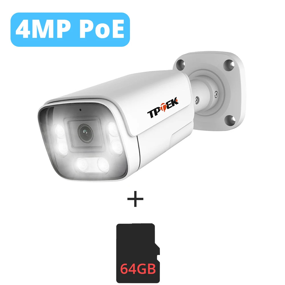 4K 8MP PoE Video Surveillance IP Camera 5MP Two Way Audio Support