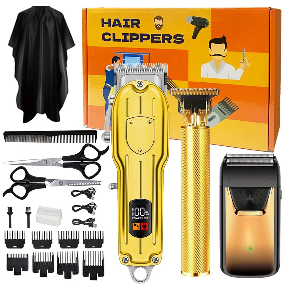 3 in1/1pc Professional Hair Clipper Kit Electric Shaver