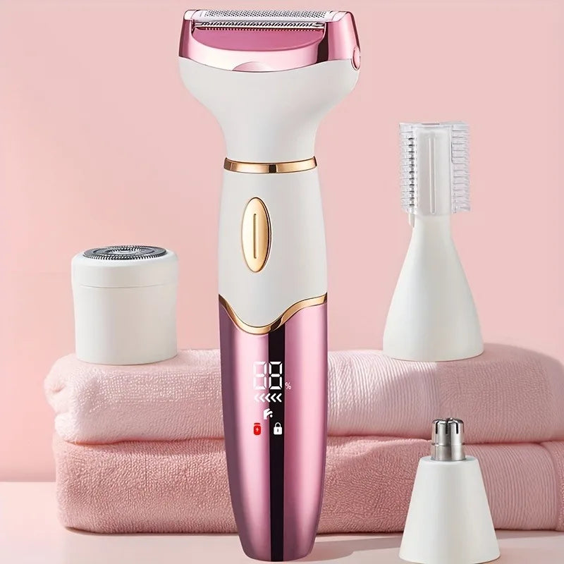 4In 1 Electric Lady Shaver, Body Hair Removal Epilator, Gifts For Women