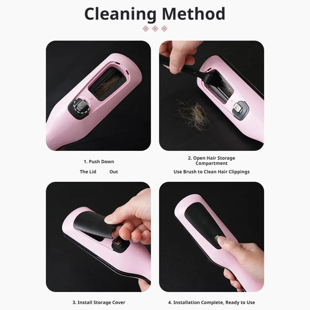 Electric Auto Split End Remover Hair Trimmer With Base Portable Damage Hair