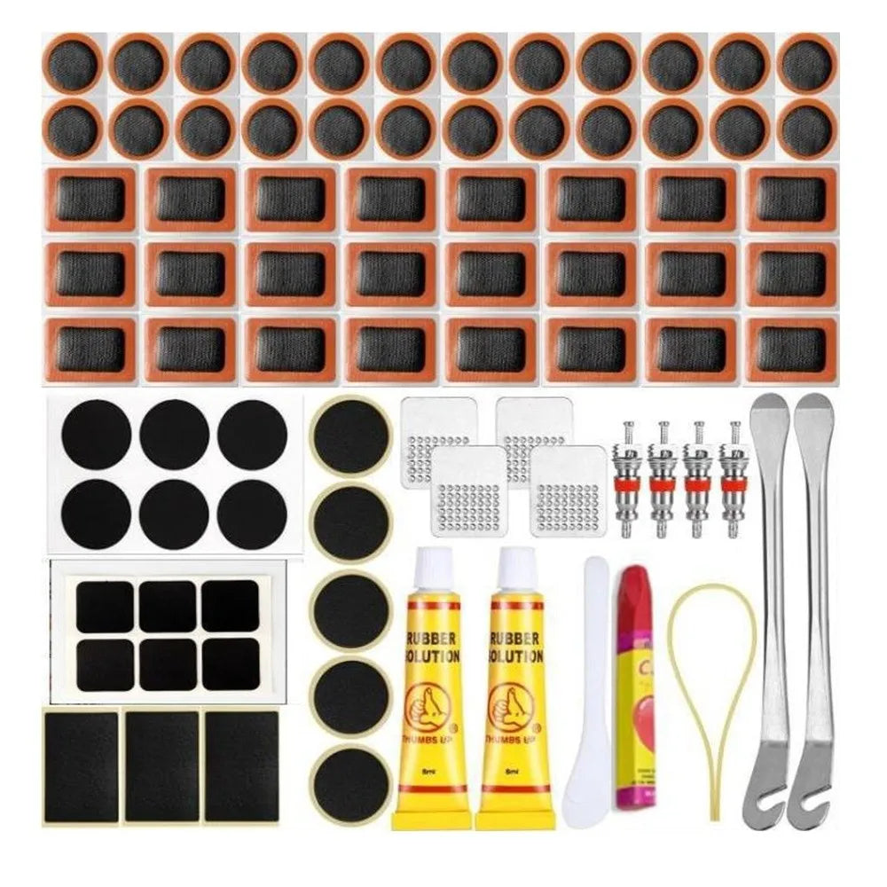 Vulcanizing Patches Bike Tire Repair Kit Metal Rasp DIY Inner Tube Puncture