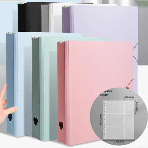 4/9 Grids Loose-leaf Photo Album Kpop Idol Card Collection Book A4 Large Capacity