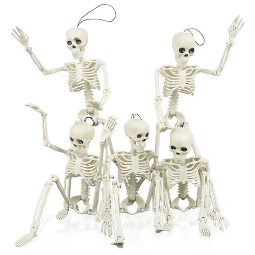 1pc Halloween Skull Skeleton 40cm Posable Skeleton Human