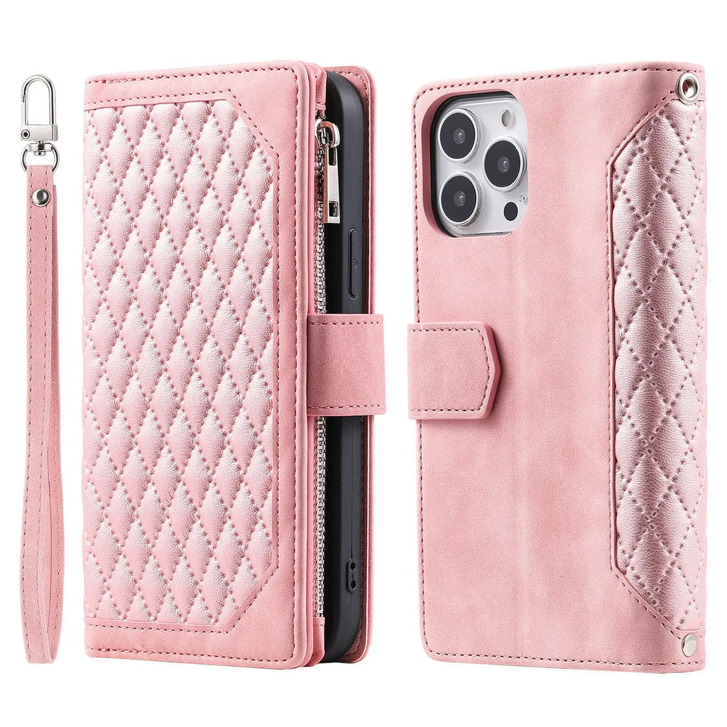 Crossbody Zipper Wallet Case for OnePlus 12 11 11R Leather