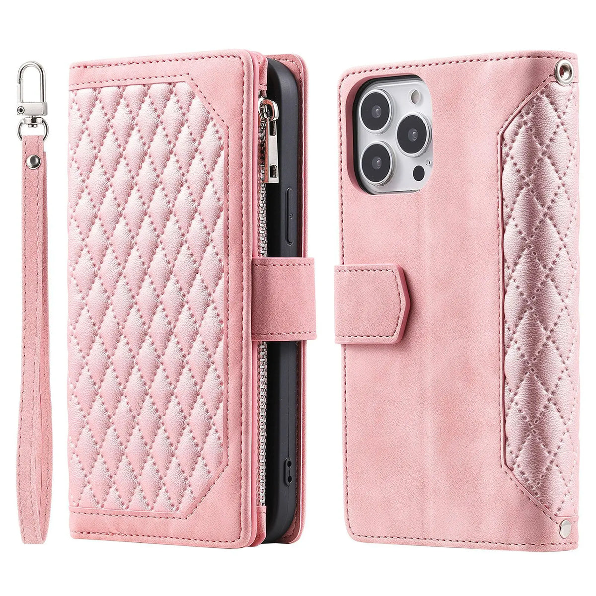 Crossbody Zipper Wallet Case for OnePlus 12 11 11R Leather