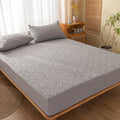 Waterproof Quilted Mattress Cover - Cotton Top, Antibacterial Fiber Fill