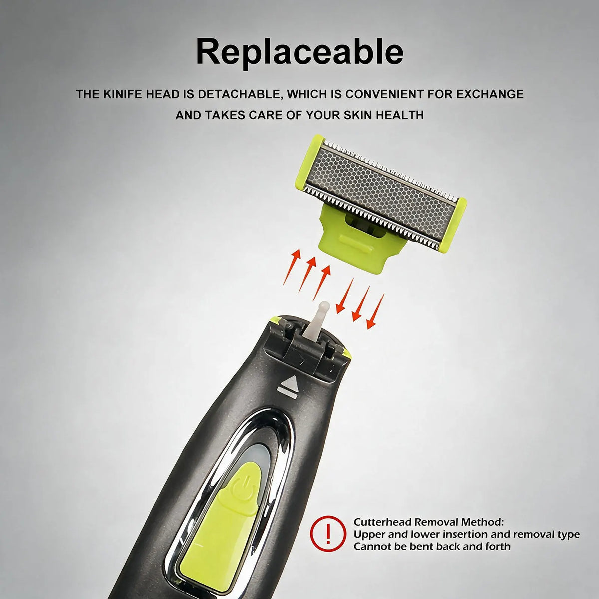 GW-9866 Men's Electric Body Hair Trimmer, Suitable for Whole Body