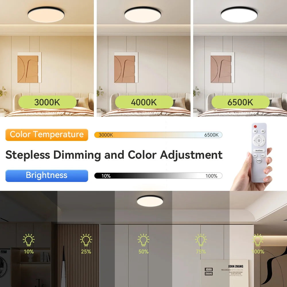 Remote LED Ceiling Lamp Dimmable  40W 50W 60W