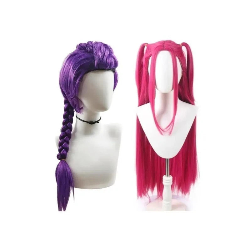 33.5-inch Purple Long Braid With Side Ponytail Integrated Tiger Mouth Clamp