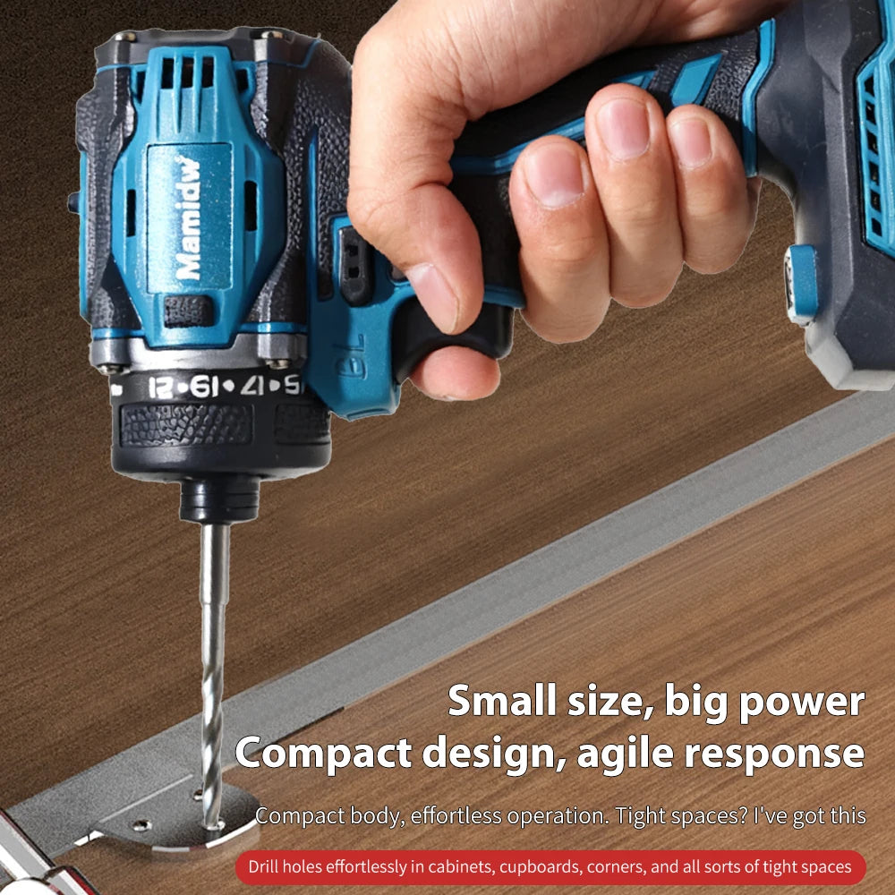 380Nm Brushless Impact Driver for Makita 18V (1 Battery Kit) | 21-Position Clutch & Variable Speed | Compact Brushless Design for Professional & DIY Use