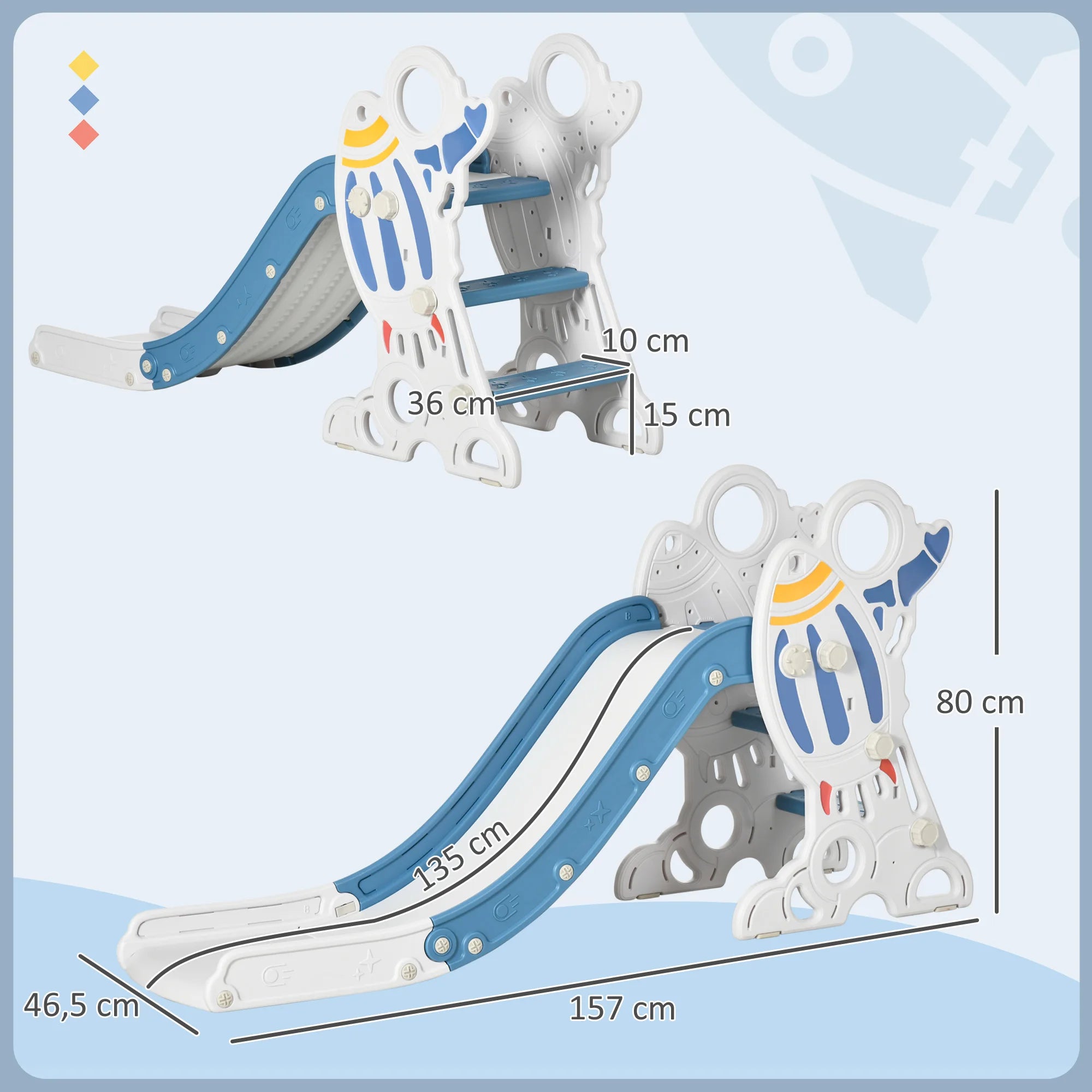 AIYAPLAY children's slide, children's slide for children from 1.5 to 3 years