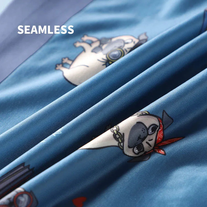 MiiOW 4Pcs Animal Print Men Underwear Boxer Shorts Youth Cotton