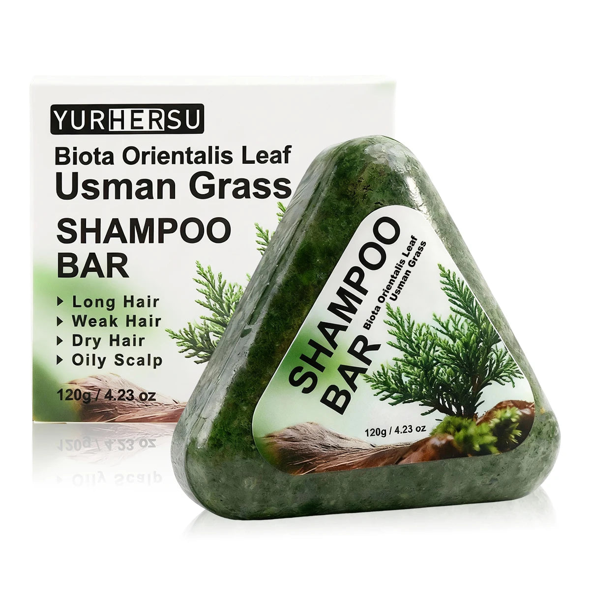Usman Grass Shampoo Bar For Hair Growth, Anti Hair Loss, Controls Oil, Natural Organic Soap Bar