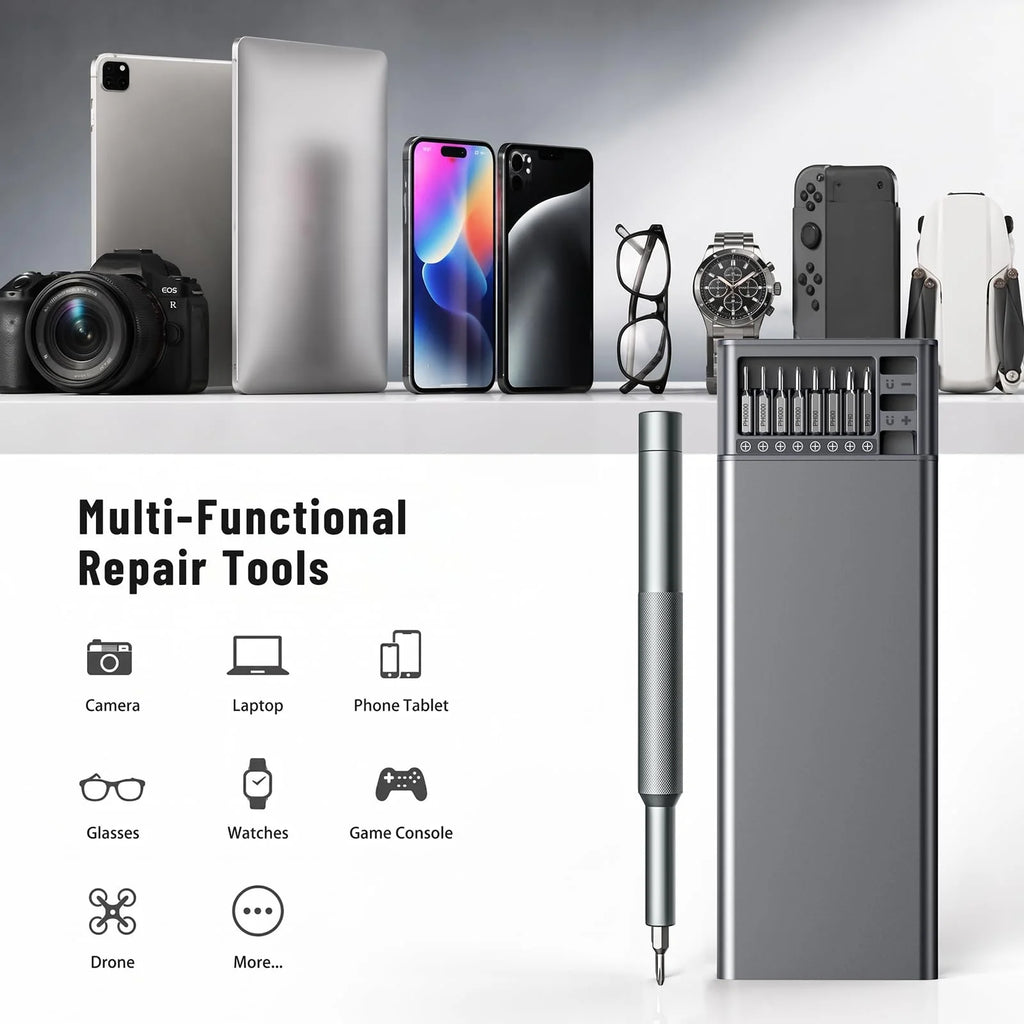 42/80 in 1 Precision Screwdriver Set with Magnetizer/Demagnetizer for Phone Computer Watch Laptop Doorbell Eyeglass  Electronic