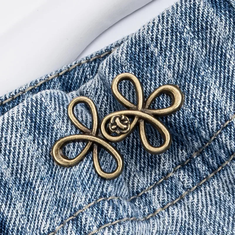 Clover Adjustable Metal Waist Button Fasteners No-Sew