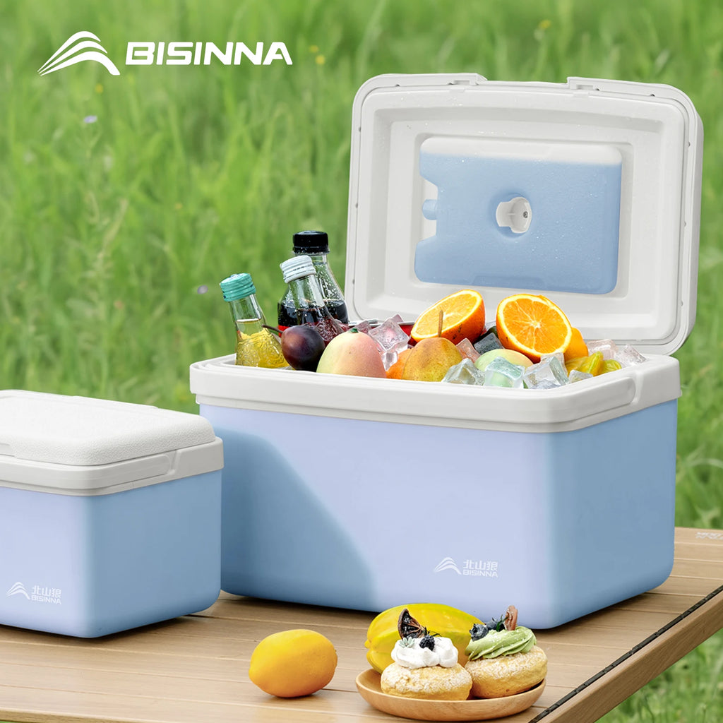 BISINNA Camping Ice Box 6L/9L/15L Portable Fishing Cooler