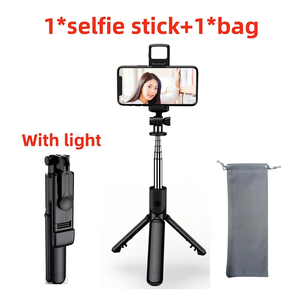 FGCLSY New Tripod for Smartphone Camera, Stand with Bluetooth Shutter and Light,