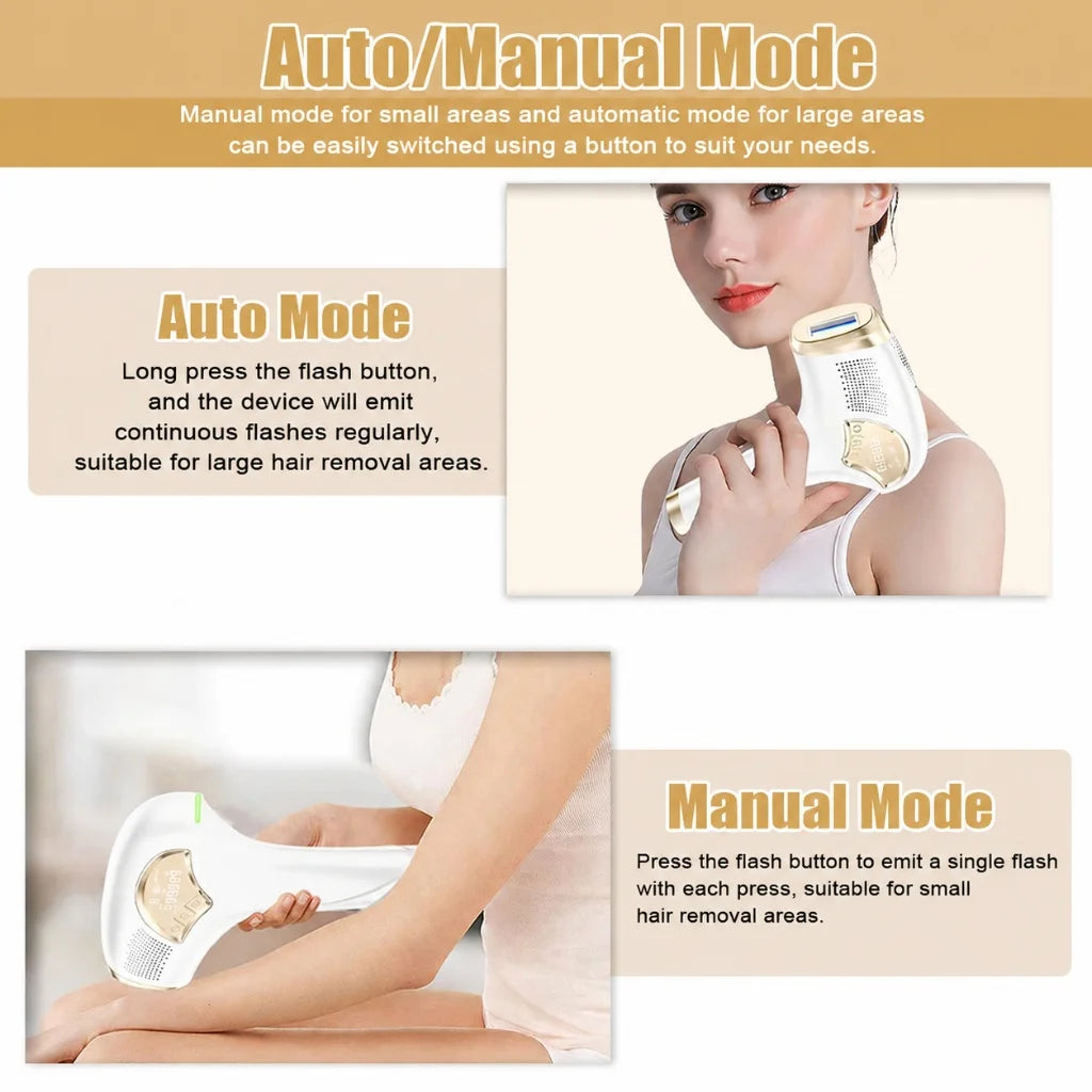 Home IPL Permanent Hair Removal Machine Portable Painless Epilator