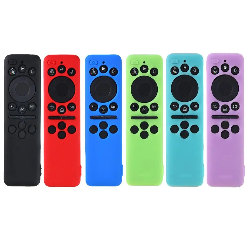 Silicone Remote Control Case Protector with Lanyard Protective Cover Anti-fall Soft Shell for Samsung BN59-01480A/BN59-01480L