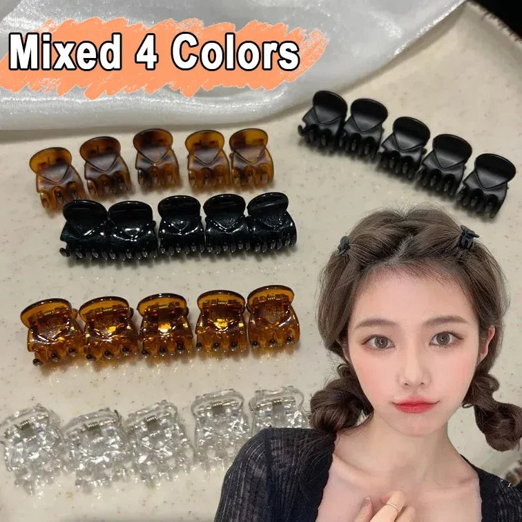10/40Pcs Mini Black Hair Claws for Women And Girls
