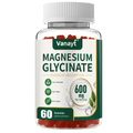 Magnesium Glycinate 600mg Per Serving With Black Pepper Vitamin D3 B6 Supports Normal Muscle