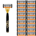 Men's safety razor, anti-slip handle, sharp and smooth blades