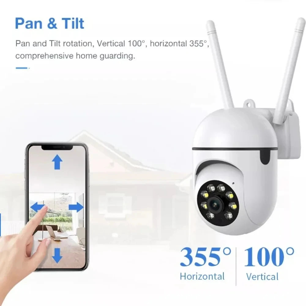 Wireless Monitoring Camera 360 degree intercom 5MP Home Security Camera