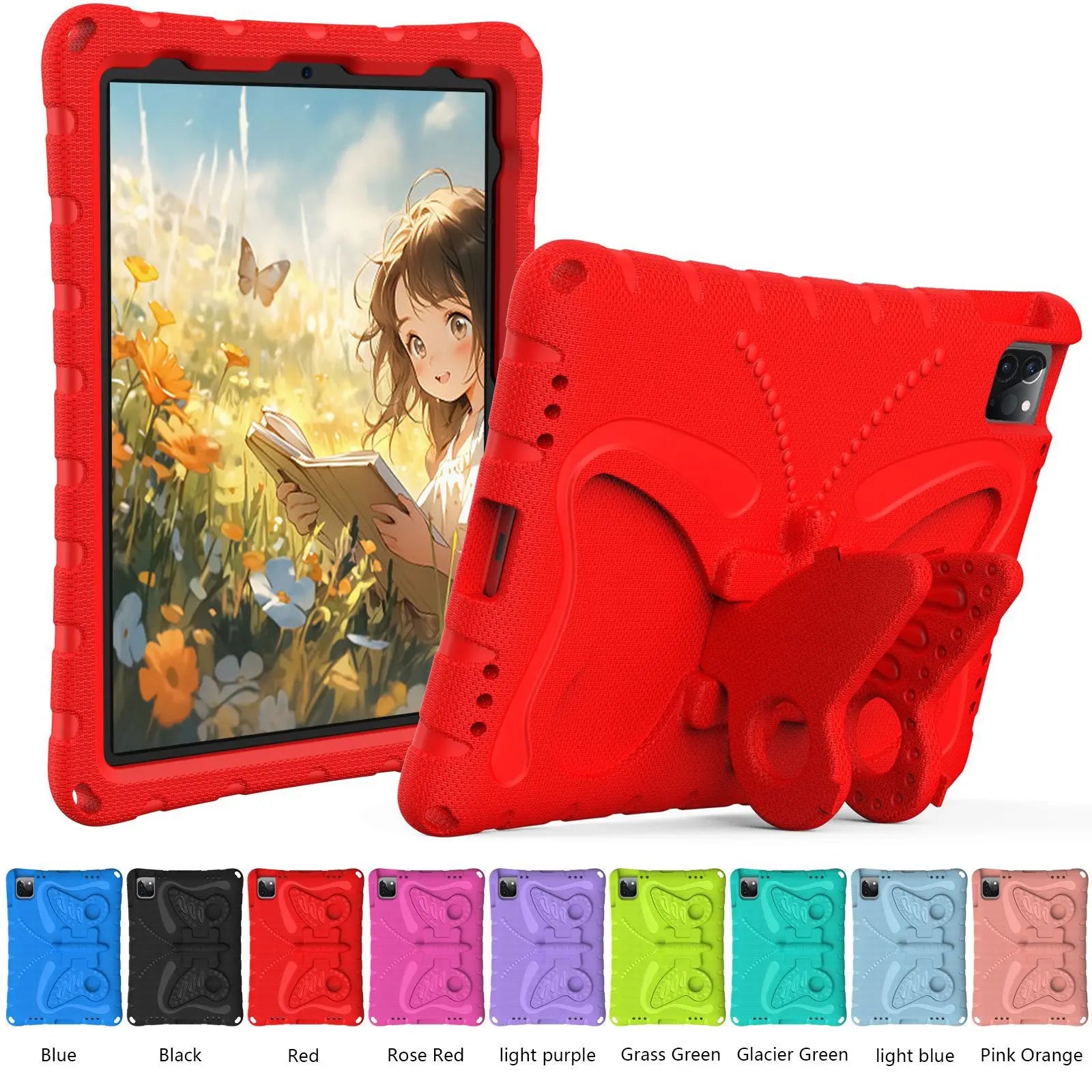 EVA Kids Case for iPad Pro 11 12.9 13 Cover iPad 10.2 10.9 7 8 9 10th 11th A16  2025 Shell iPad Air 4 5 6 Mini 1 2 3 Stand Cases