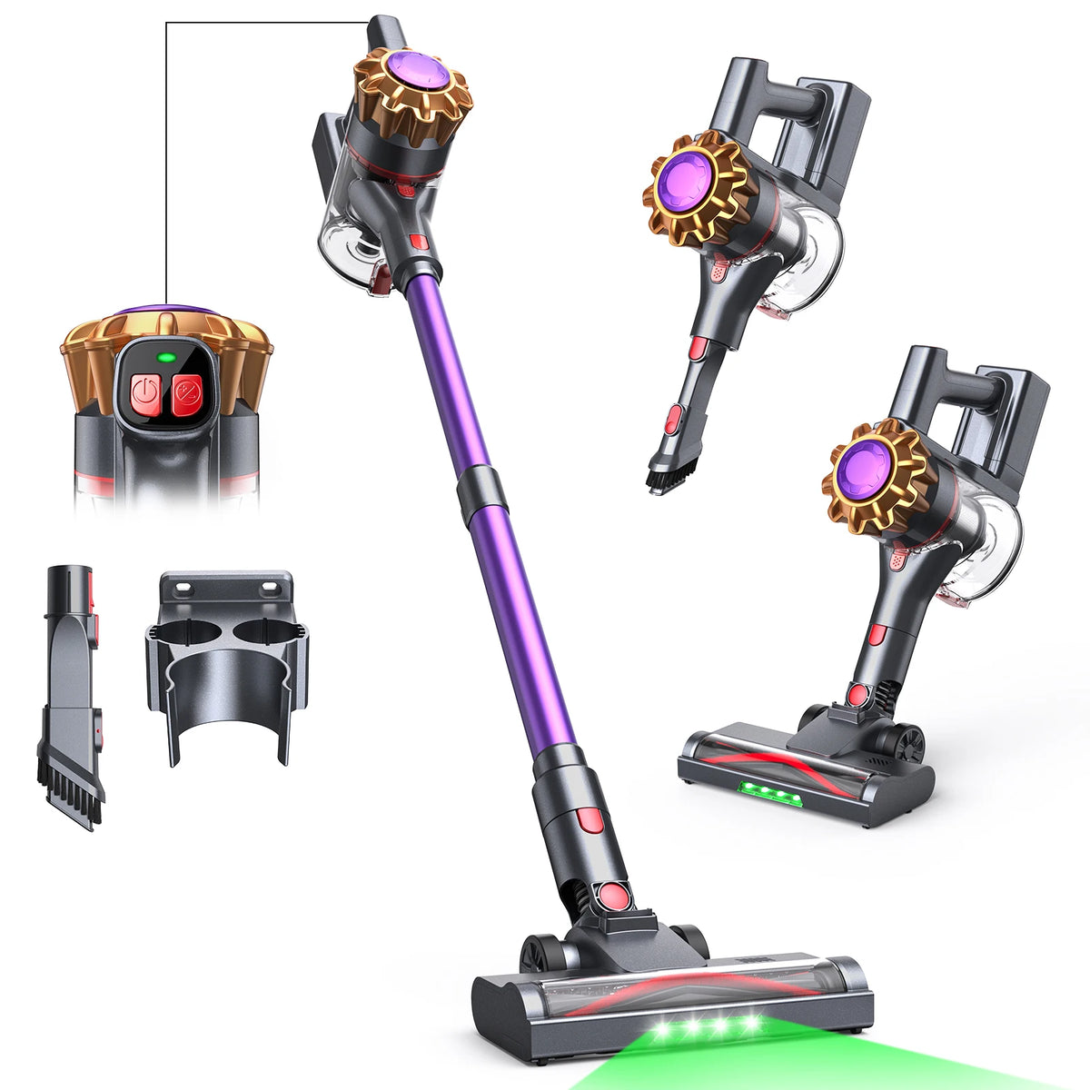 Lubluelu P7 Powerful Cordless Handheld Vacuum Cleaner, 35KPA, Seven-layer High-performance Filtration.