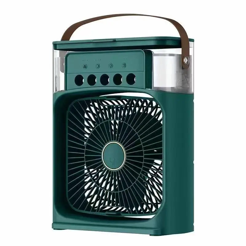 3 In 1 Household Small Air Cooler Portable Fan LED Night Light Air Conditioner Design With Humidifier USB Electric Fan 2026 NEW