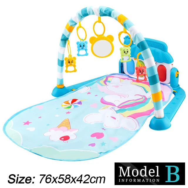 Baby Fitness Stand Music Play Gym Activity Toys Newborn